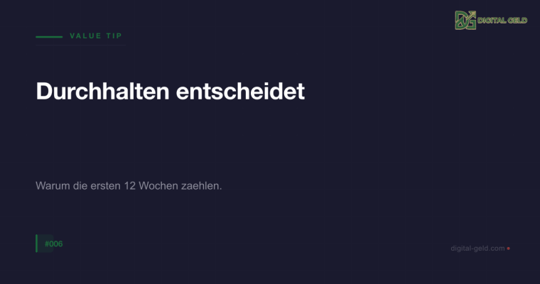 Durchhalten entscheidet