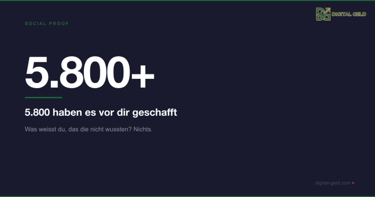 5.800 haben es vor dir geschafft