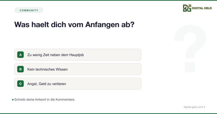 Was haelt dich vom Anfangen ab?