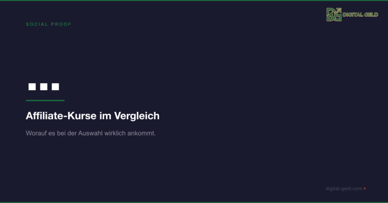 Affiliate-Kurse im Vergleich