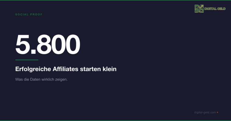 Erfolgreiche Affiliates starten klein